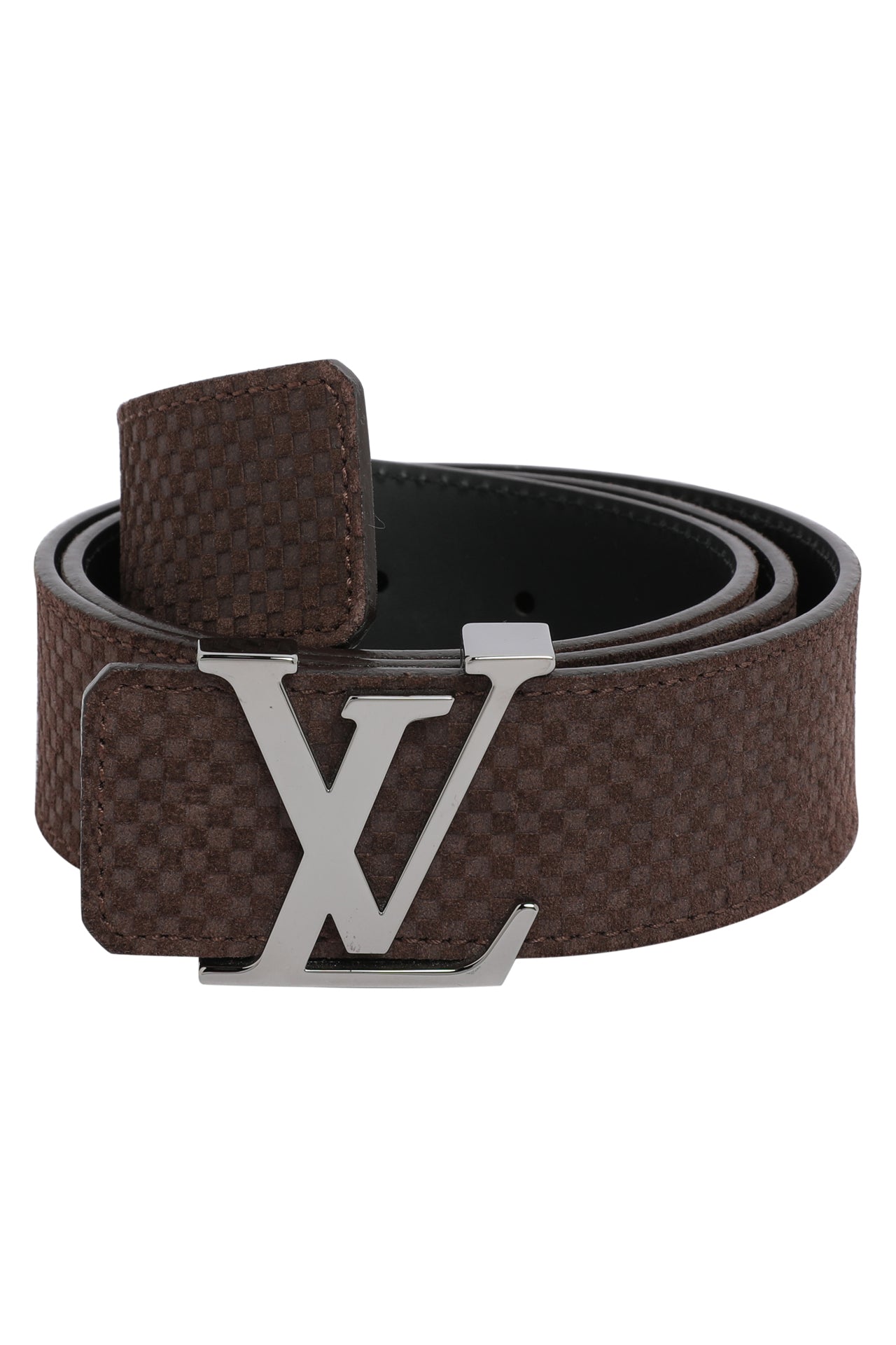 Louis Vuitton Red Leather LV Initiales Belt Size 85CM Louis