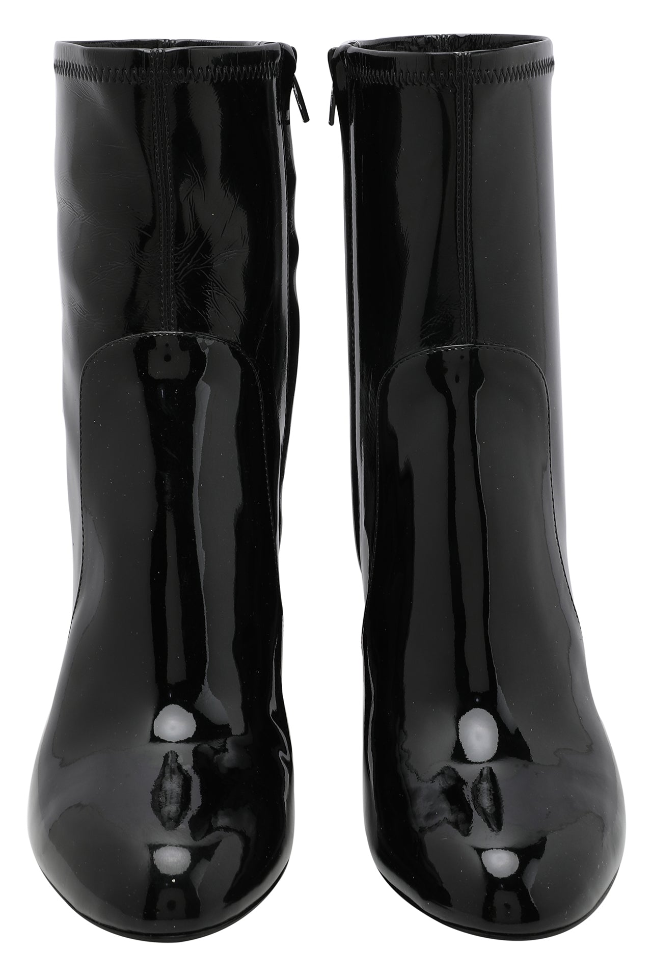 Louis Vuitton Black Patent Leather Silhouette Ankle Boots EU 35