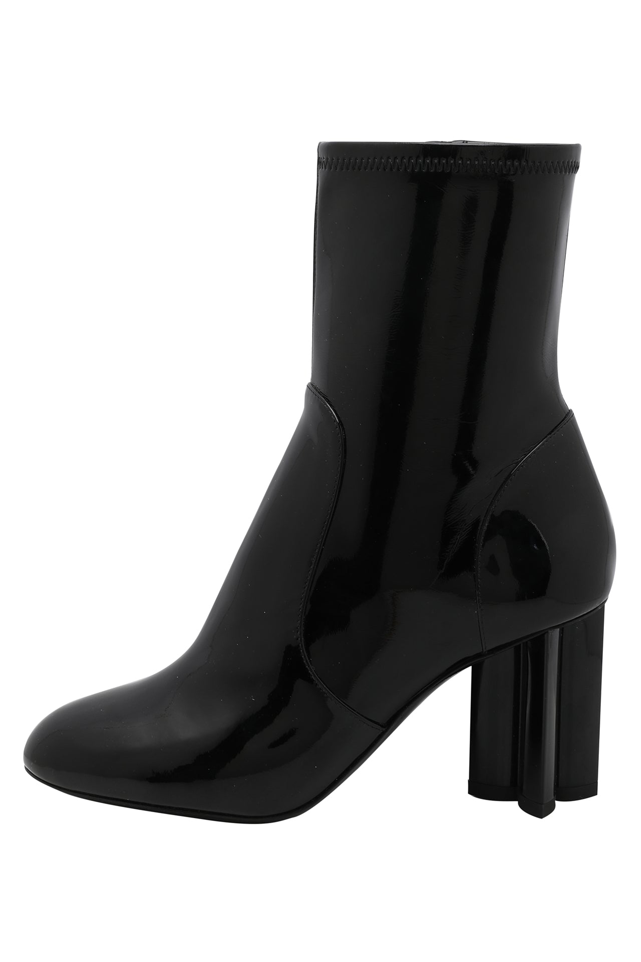 Louis Vuitton Black Patent Leather Silhouette Ankle Boots EU 35