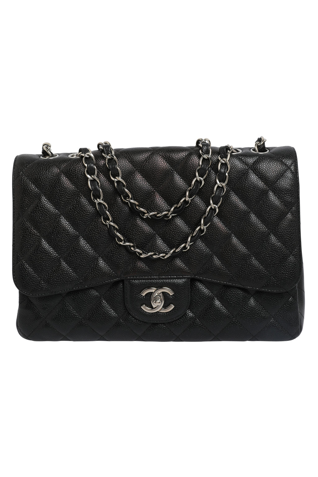 Chanel Caviar Quilted Single Flap Bag Large