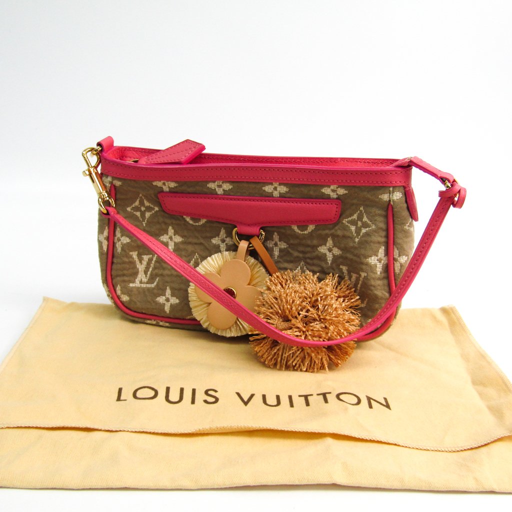 Buy & Consign Authentic Louis Vuitton Rose Monogram Limited Edition Sabbia Pochette at The Plush Posh