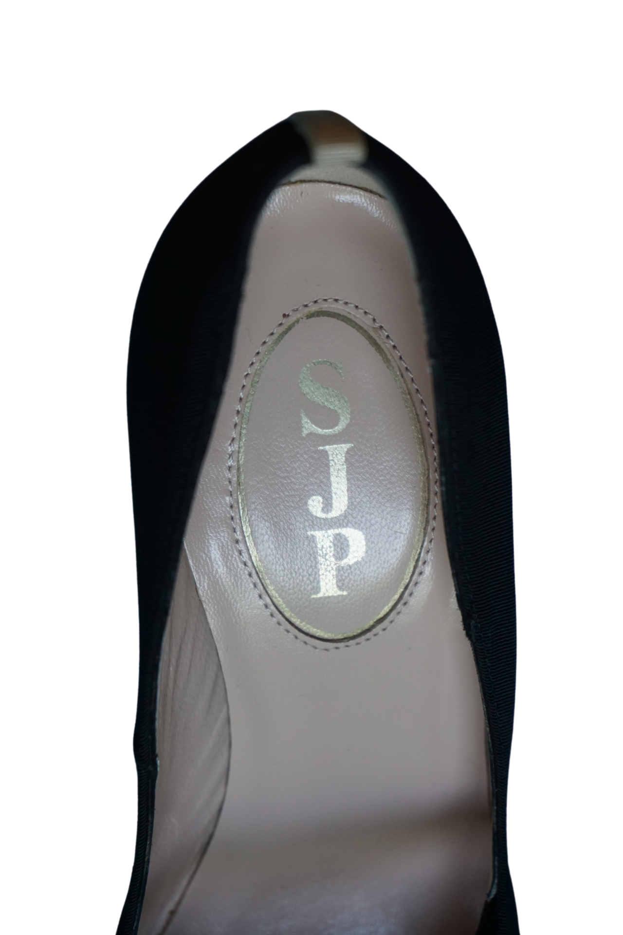 SJP Diamond Embellished Black Pumps