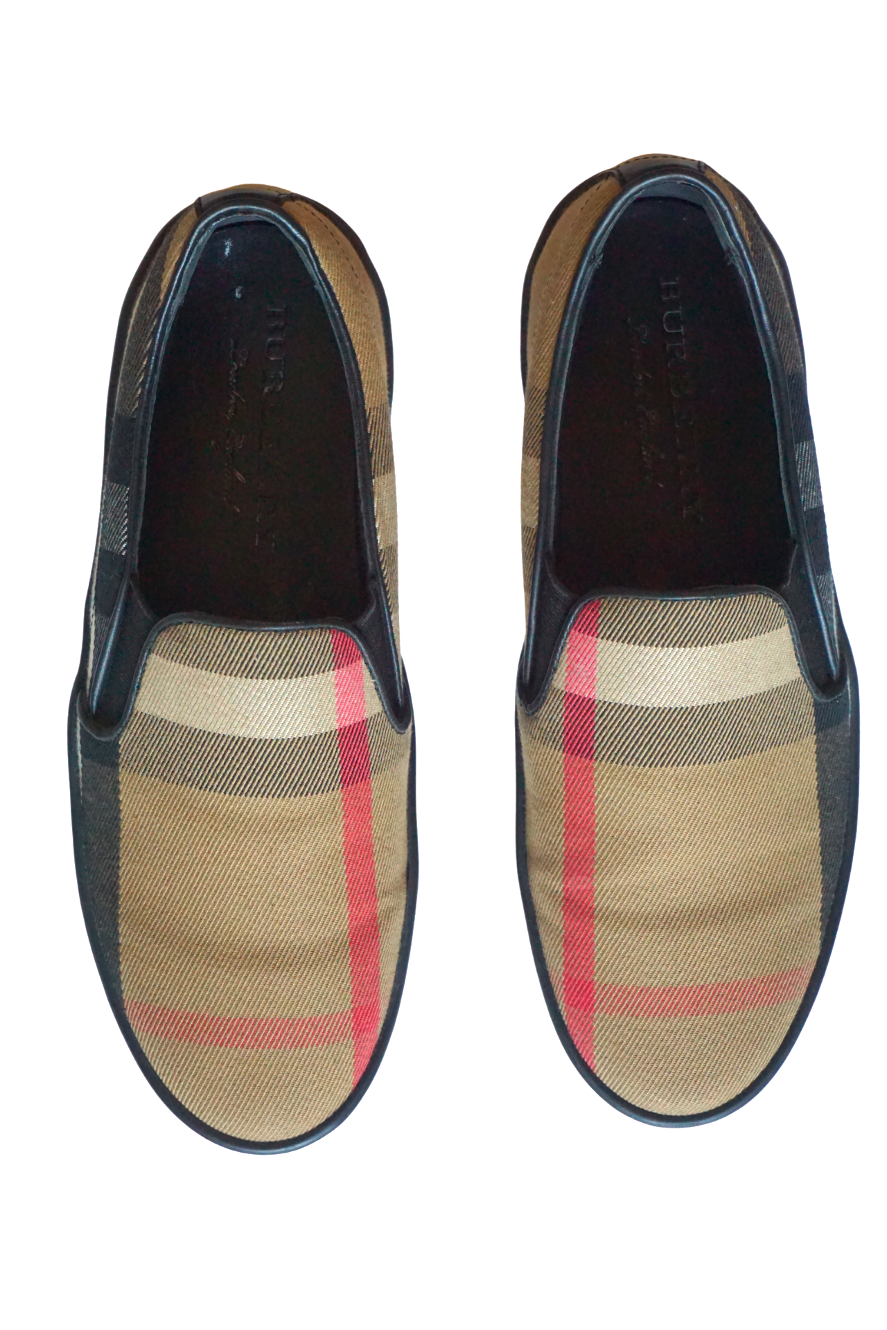Burberry House Check Canvas Slip On Sneakers Size 36