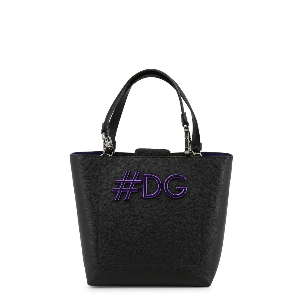 Buy & Consign Authentic Dolce & Gabbana Textured Calfskin Miss Escape Tote Black at The Plush Posh