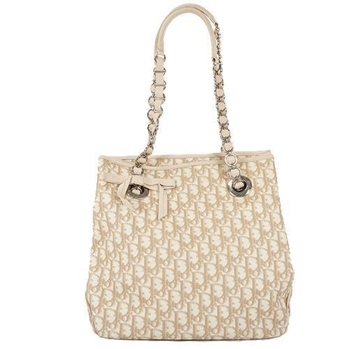 Buy & Consign Authentic Christian Dior Monogram Romantique Trotter Bag Ivory at The Plush Posh