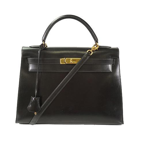 Buy & Consign Authentic Hermes Handbag Kelly 32 Black at The Plush Posh