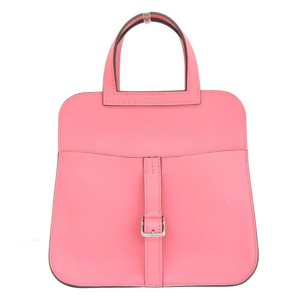 Buy & Consign Authentic Hermes Halzan Mini Bag Rose Pink at The Plush Posh