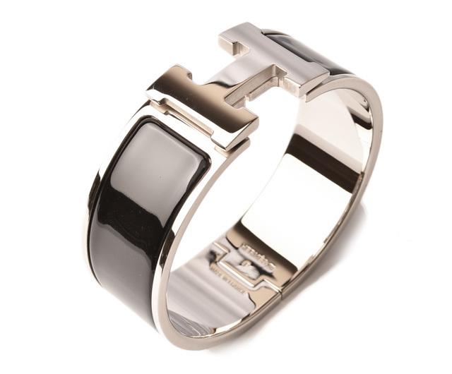 Buy & Consign Authentic Hermes Enamel Wide Clic Clac H Bracelet GM Black at The Plush Posh