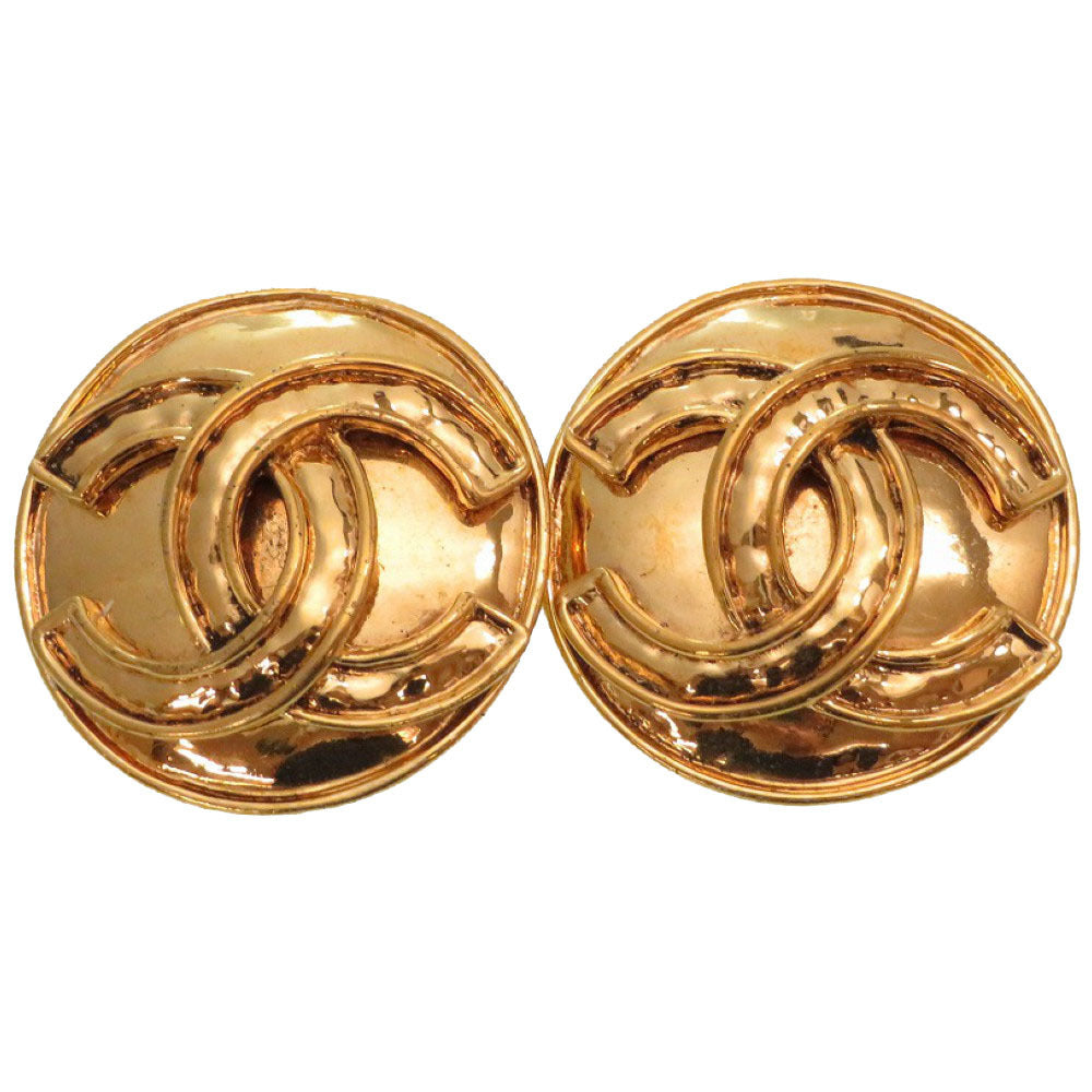 Buy & Consign Authentic Chanel Metal Earrings Gold at The Plush Posh