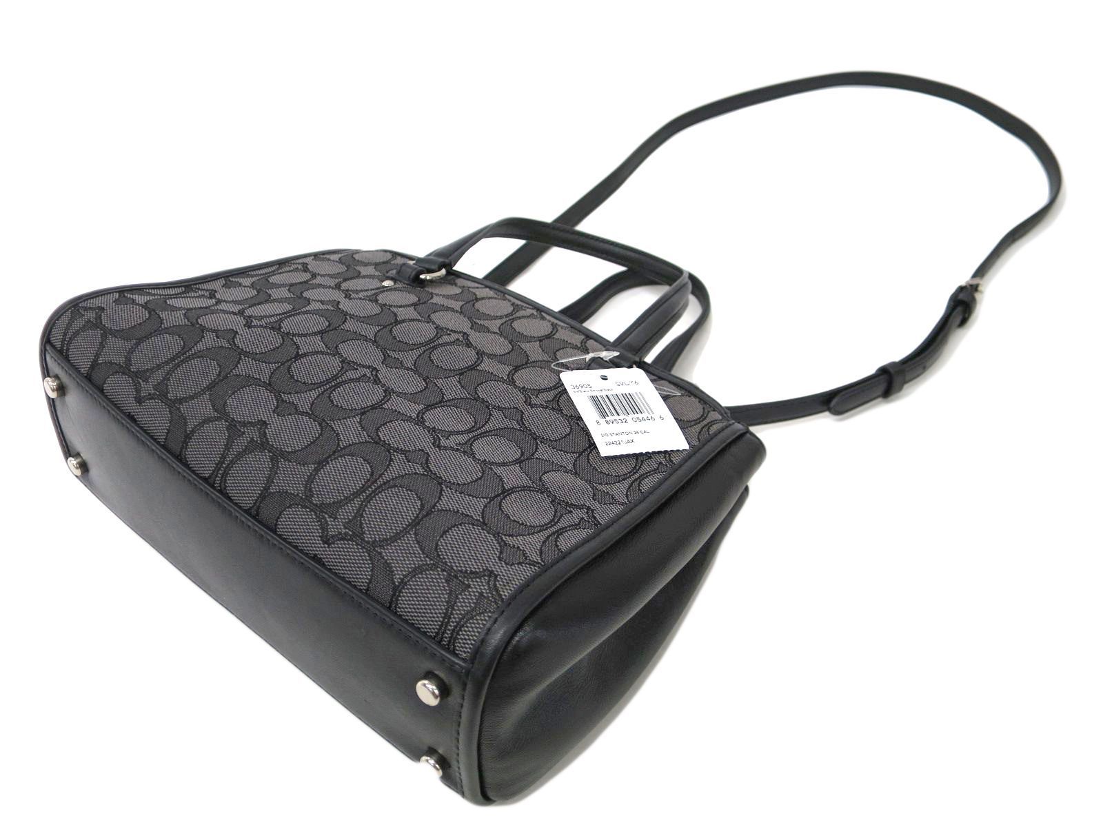 Buy & Consign Authentic Coach Black Signature Canvas Leather Stanton Carry All at The Plush Posh