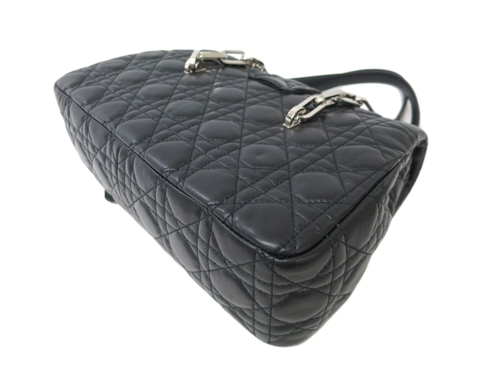 Buy & Consign Authentic Dior Black Cannage Quilted Leather Large New Lock Satchel at The Plush Posh