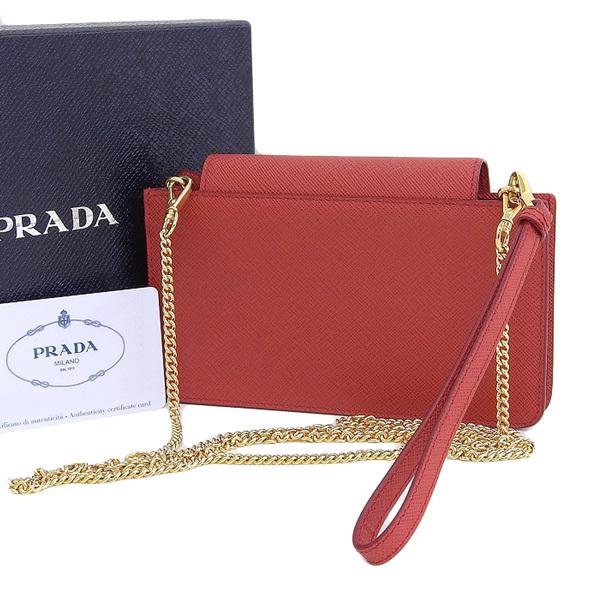 Buy & Consign Authentic Prada Safiano Smartphone Case Chain Shoulder Bag at The Plush Posh