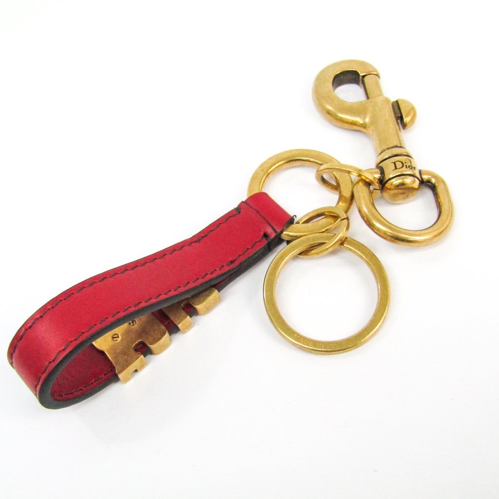 Buy & Consign Authentic Christian Dior Calfkskin Dior Key Ring Red at The Plush Posh