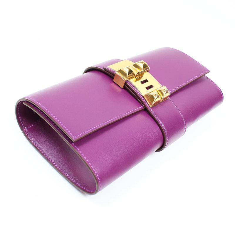 Buy & Consign Authentic Hermes Medor 23 Tosca Clutch at The Plush Posh