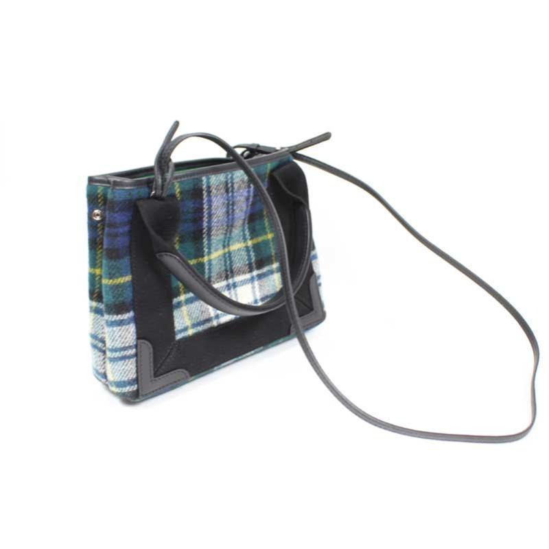 Buy & Consign Authentic Balenciaga Navy/Green check handbag at The Plush Posh