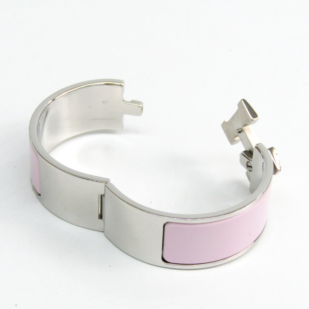 Buy & Consign Authentic Hermes Enamel Wide Clic Clac H Bracelet PM Rose at The Plush Posh