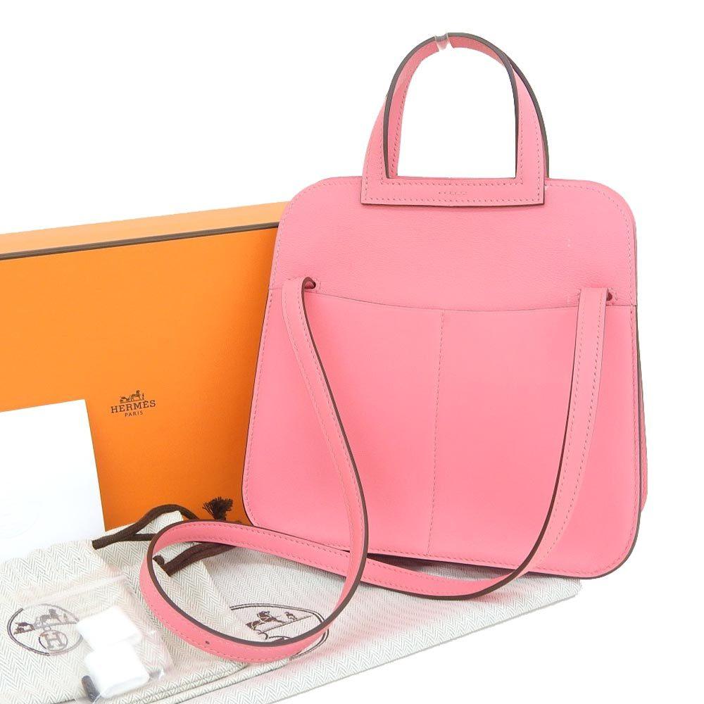 Buy & Consign Authentic Hermes Halzan Mini Bag Rose Pink at The Plush Posh