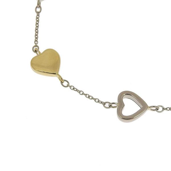 Buy & Consign Authentic Tiffany K18 Combi Heart Motif Bracelet at The Plush Posh