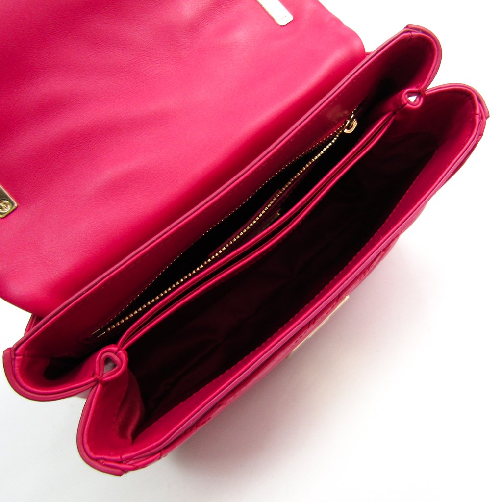 Buy & Consign Authentic Salvatore Ferragamo Pink Leather Shoulder Bag at The Plush Posh