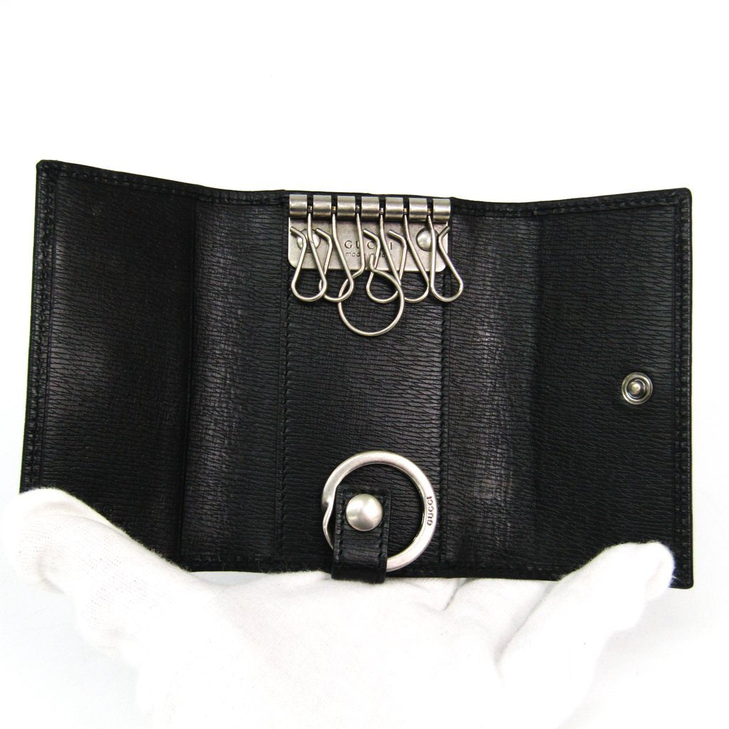 Buy & Consign Authentic Gucci Interlocking Men Leather Key Case Black at The Plush Posh