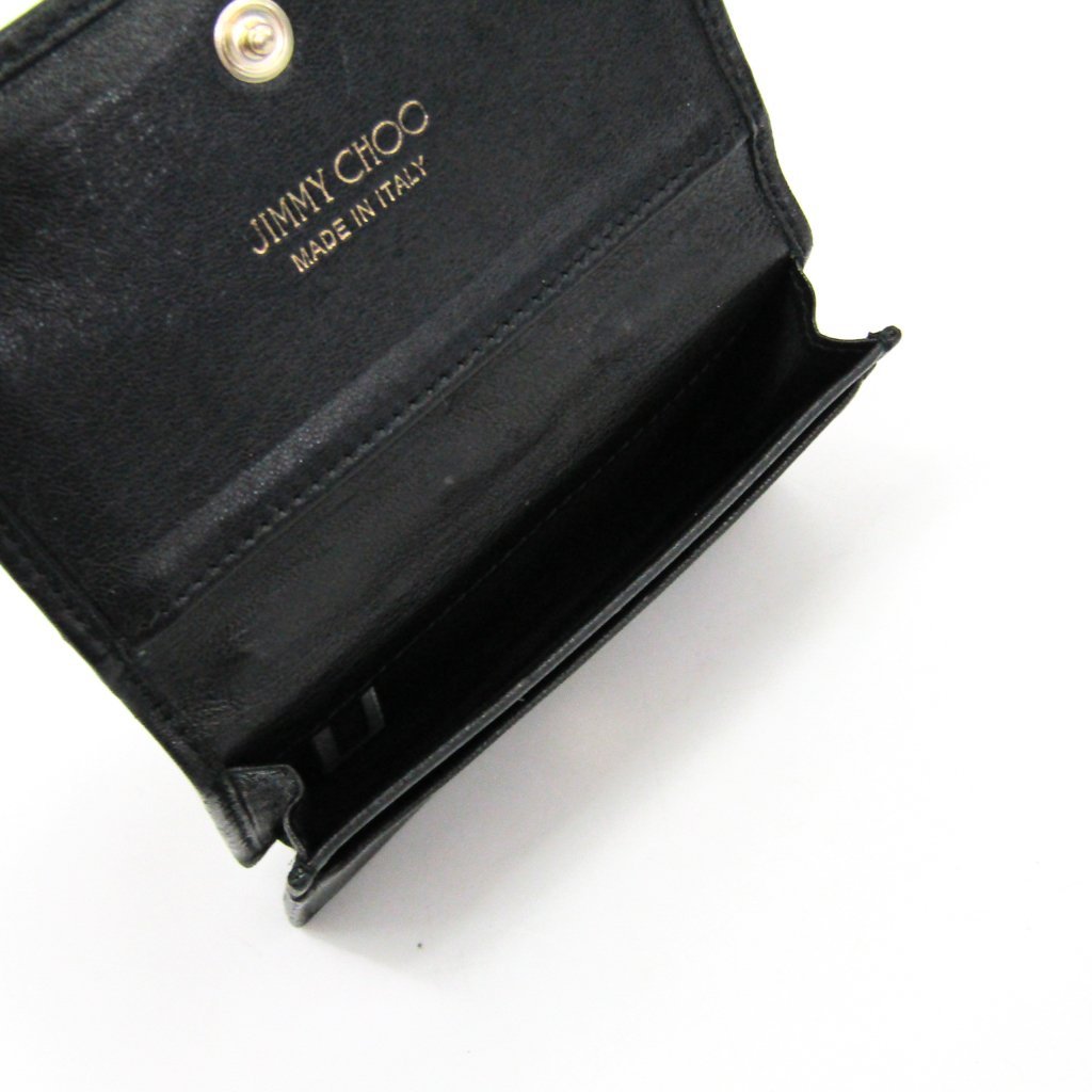 Buy & Consign Authentic Jimmy Choo Leather Studded Card Case Black at The Plush Posh