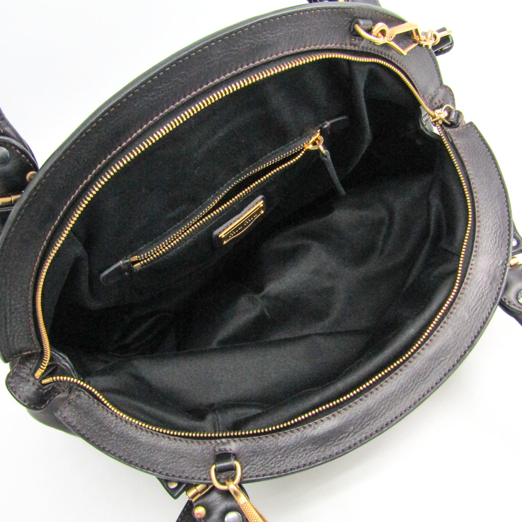 Buy & Consign Authentic Miu Miu Women's Leather Handbag Dark Brown at The Plush Posh