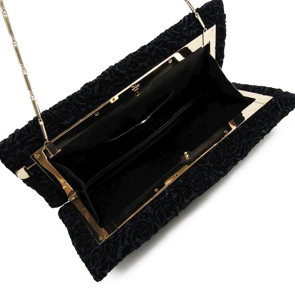 Buy & Consign Authentic Christian Dior Navy Velvet Evening Bag at The Plush Posh