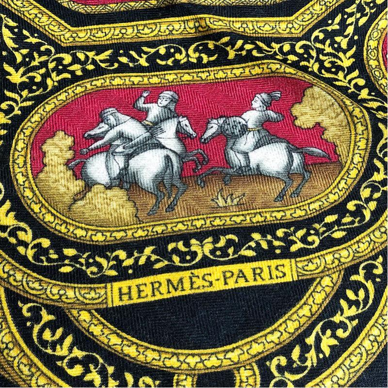 Buy & Consign Authentic Hermes 90 cashmere 65% silk 35% Black Multicolor Scarf at The Plush Posh