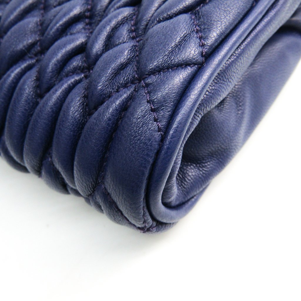 Buy & Consign Authentic Miu Miu Matelasse Lux Leather Wristlet Clutch Purple at The Plush Posh