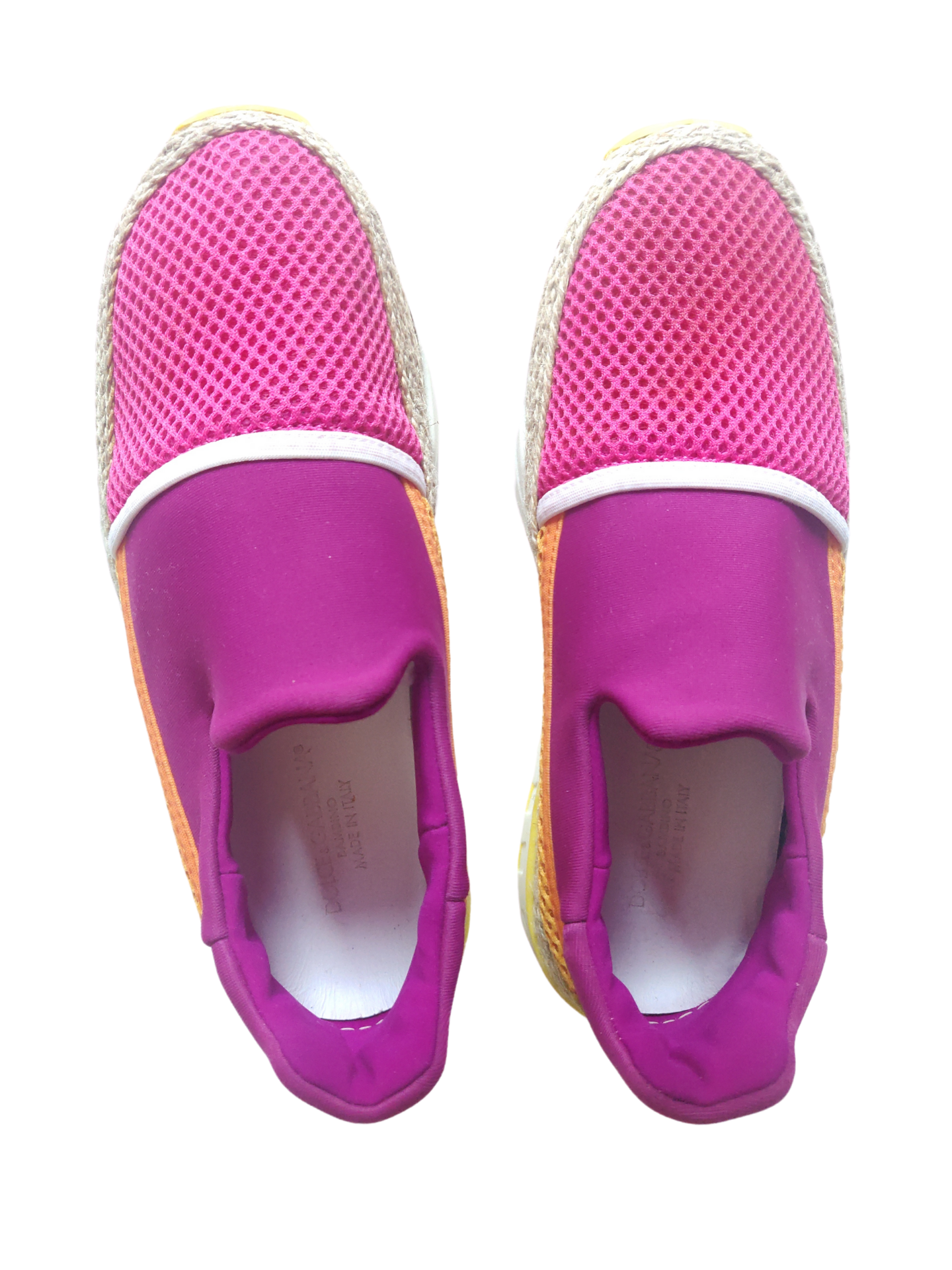 Dolce & Gabbana Pink Bambino Mesh Sneakers