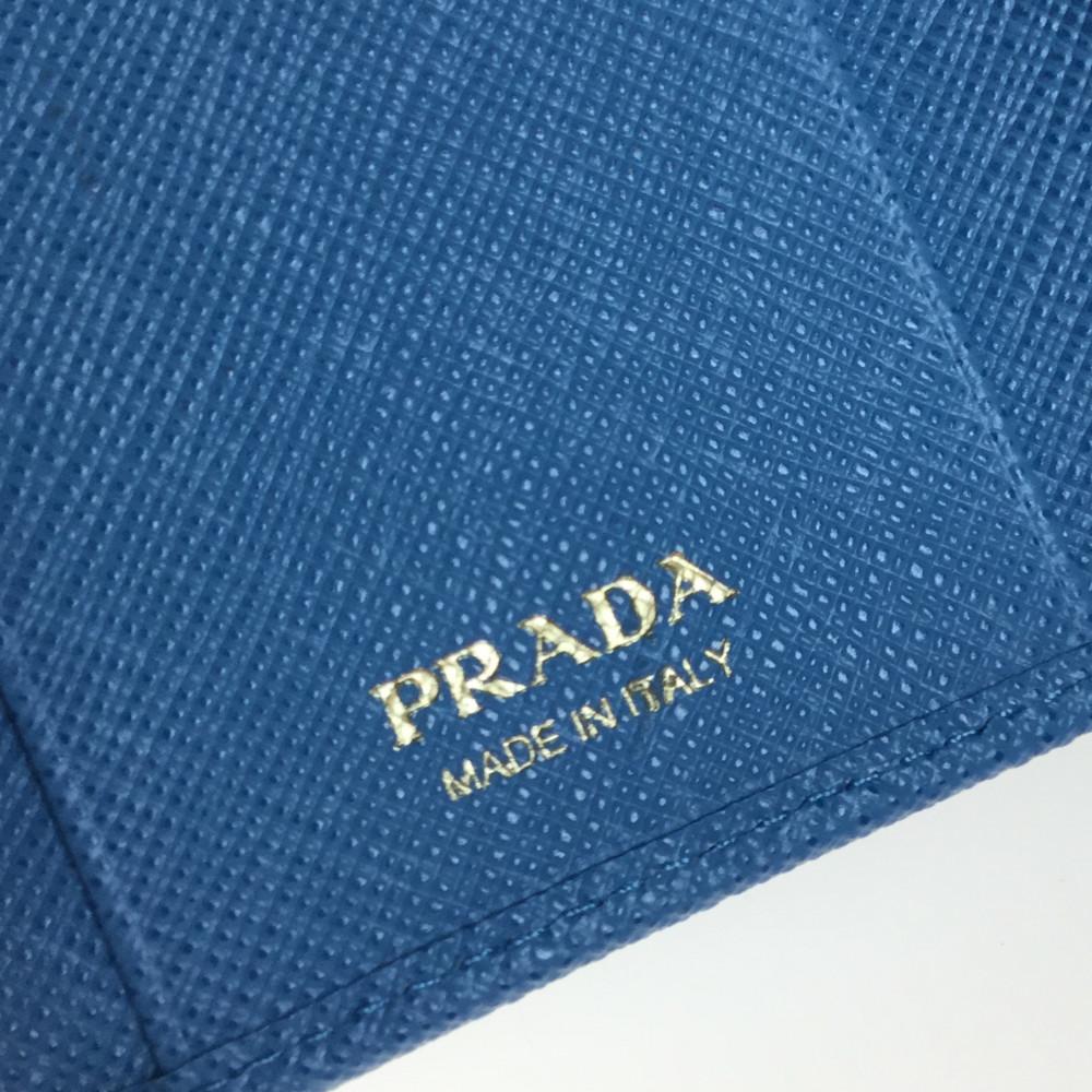 Buy & Consign Authentic Prada SAFFIANO METAL Key Case Light Blue at The Plush Posh