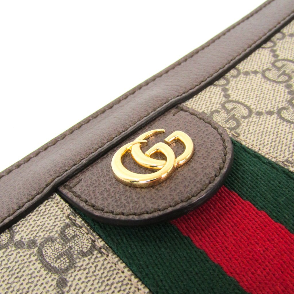 Buy & Consign Authentic Gucci GG Supreme Monogram Small Ophidia Shoulder Bag Brown at The Plush Posh