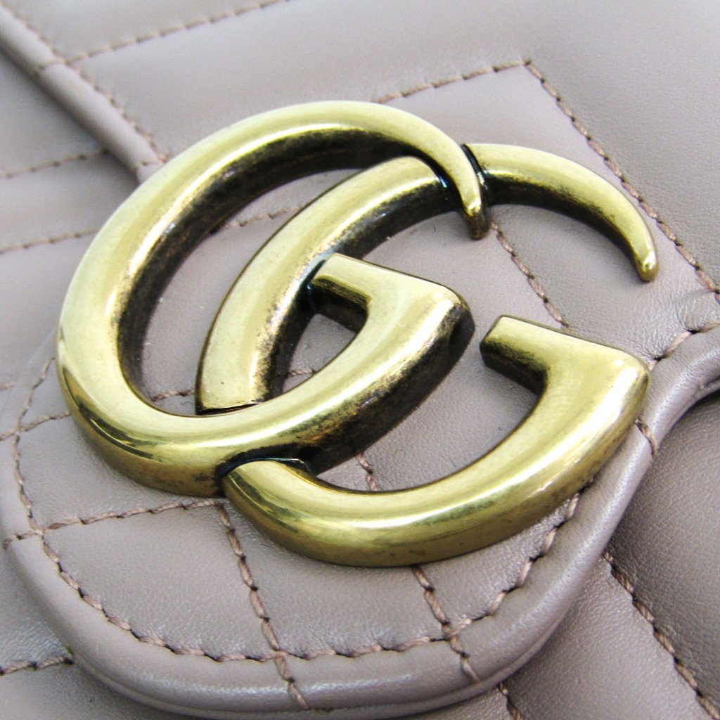 Buy & Consign Authentic Gucci Calfskin Matelasse Super Mini GG Marmont Beige at The Plush Posh