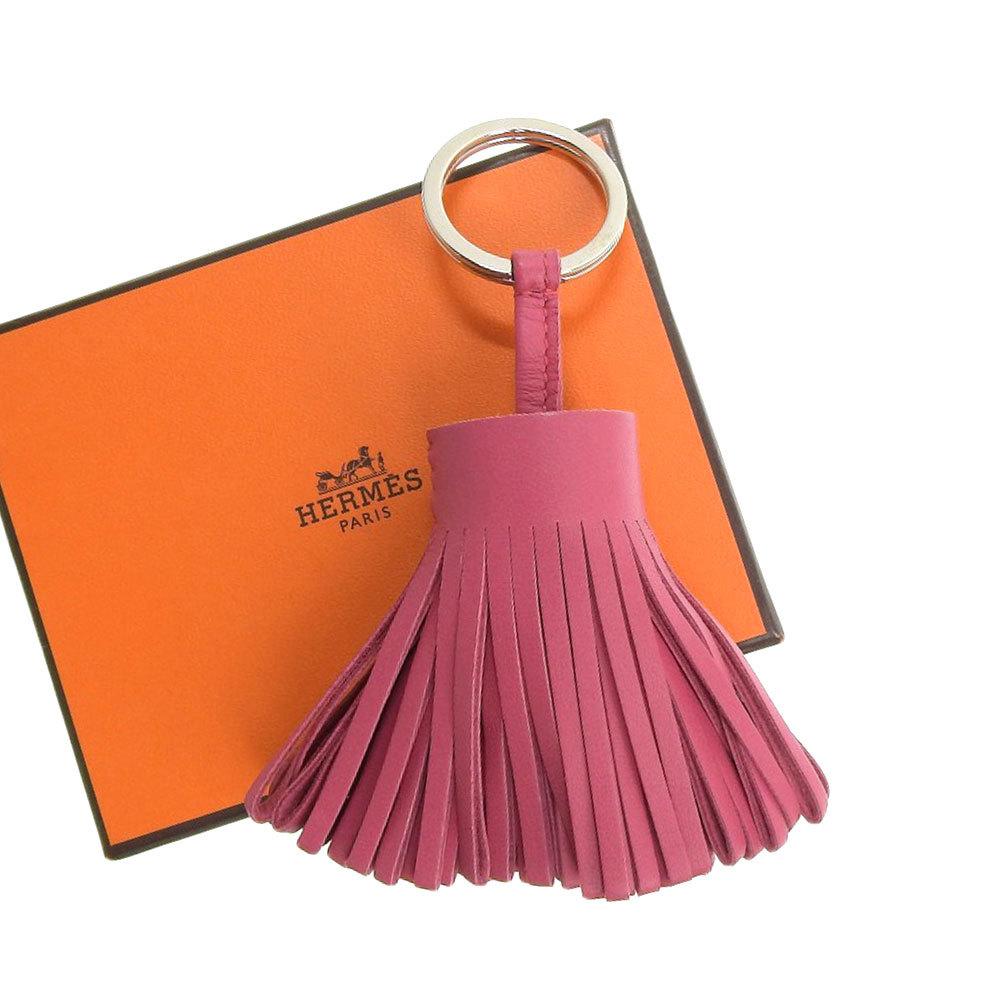 Buy & Consign Authentic Hermes Lambskin Carmen Tassel Key Holder Pink at The Plush Posh