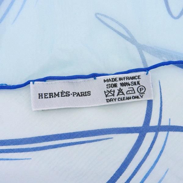 Buy & Consign Authentic HERMES 24 Faubourg Scarf Blue at The Plush Posh