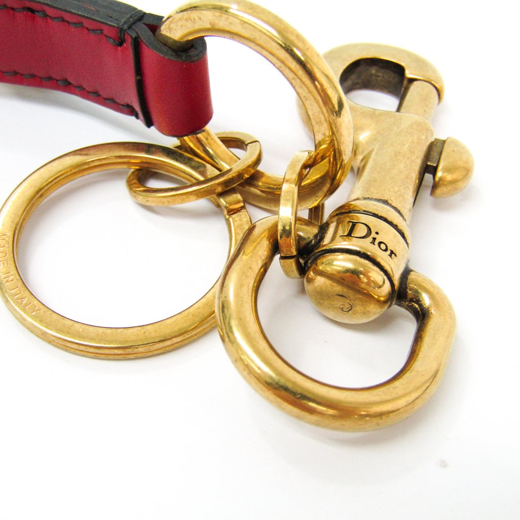 Buy & Consign Authentic Christian Dior Calfkskin Dior Key Ring Red at The Plush Posh