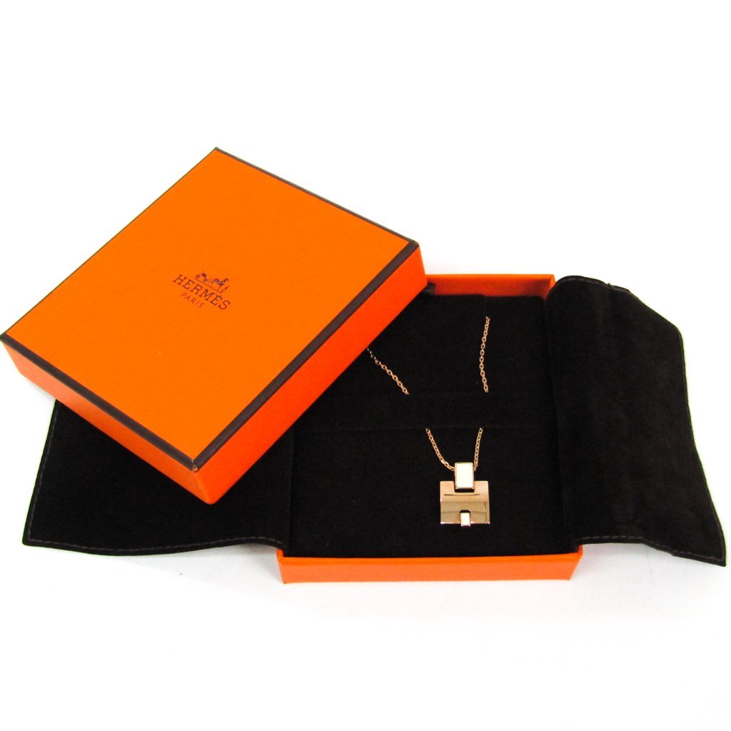 Buy & Consign Authentic Hermes Gold Plated Lacquered Eileen Pendant Necklace at The Plush Posh