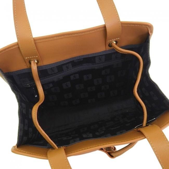 Buy & Consign Authentic Yves Saint Laurent Logo Embossed Handbag at The Plush Posh
