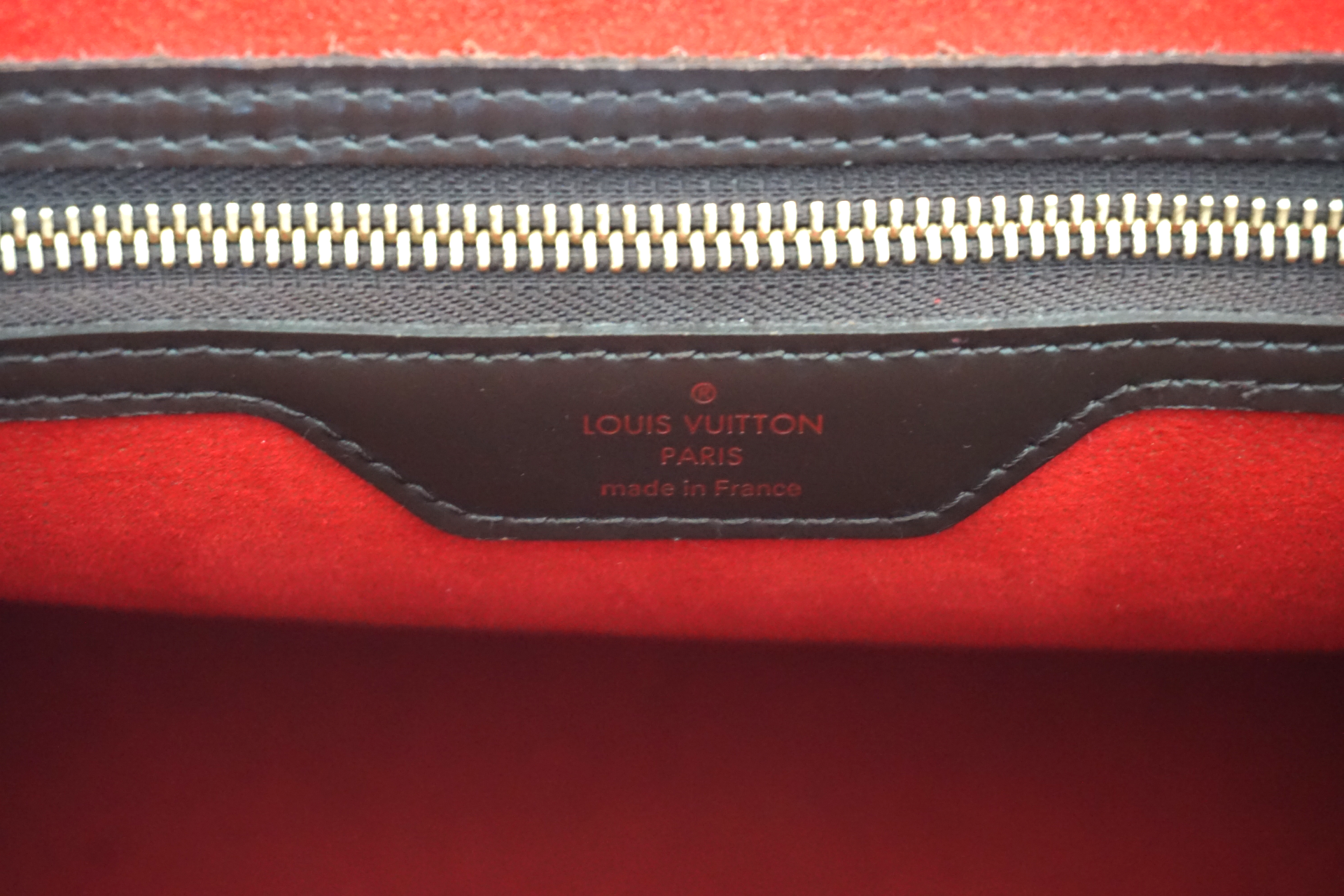 Louis Vuitton Damier Ebene Canvas Bergamo MM Bag