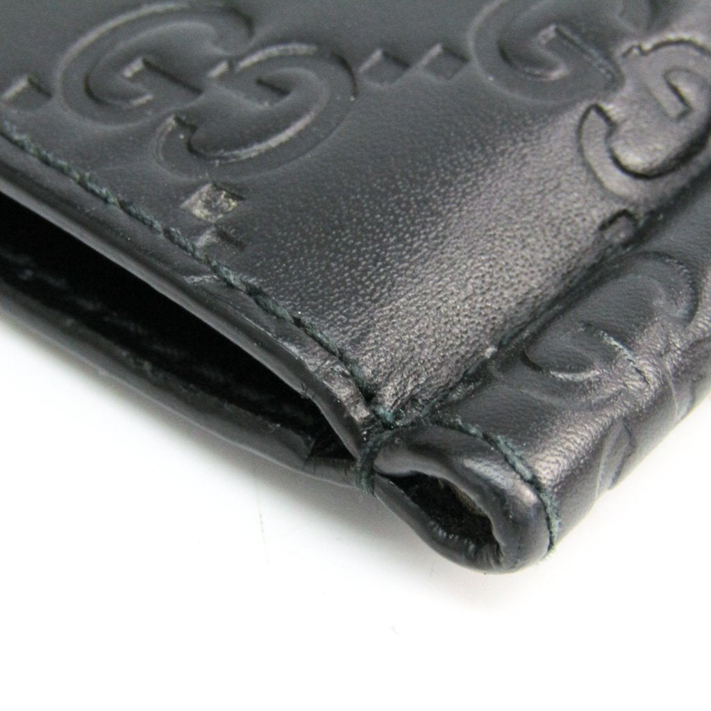 Buy & Consign Authentic Gucci Black Guccissima Leather Bifold Wallet at The Plush Posh