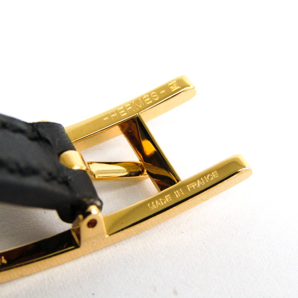 Buy & Consign Authentic Hermes Epsom Behapi Double Tour Bracelet Small Black at The Plush Posh