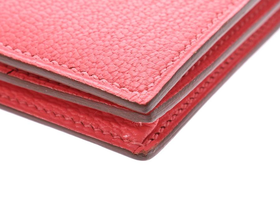 Buy & Consign Authentic Hermes Chevre Mysore Bearn Gusset Wallet Rose at The Plush Posh