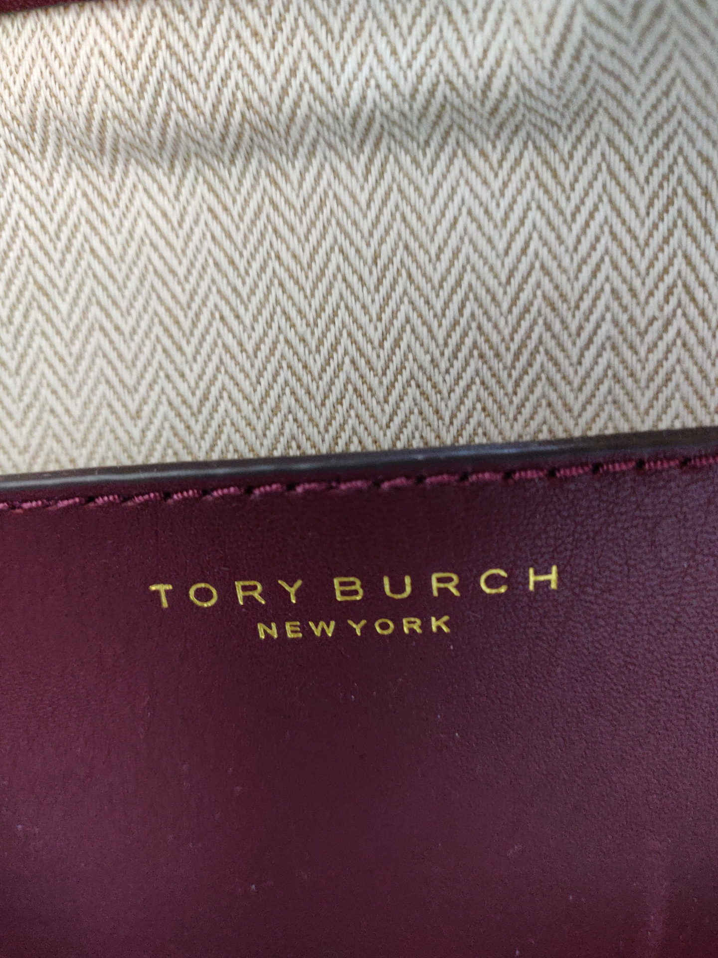 Tory Burch Leather Shopping Tote