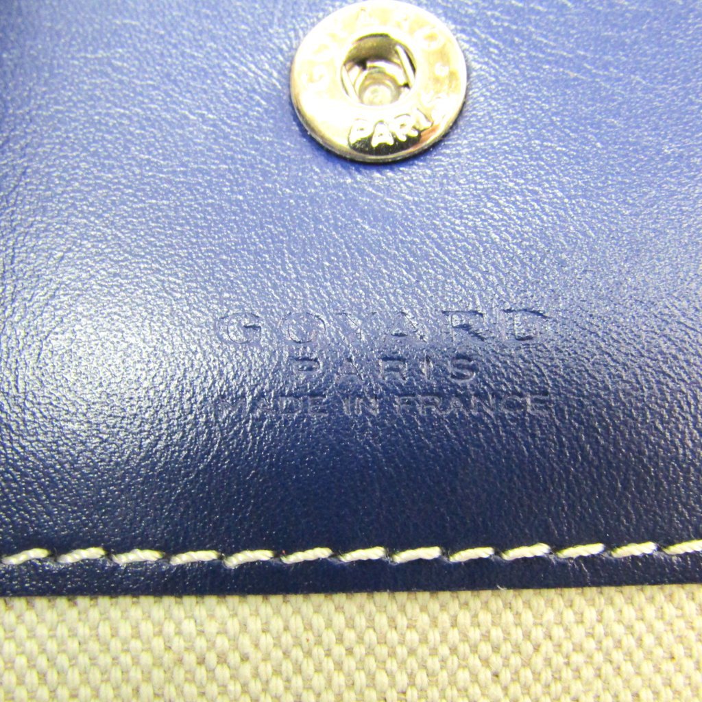 Buy & Consign Authentic Goyard Saint Louis Saint Louis PM Leather,Canvas Tote Bag Navy at The Plush Posh