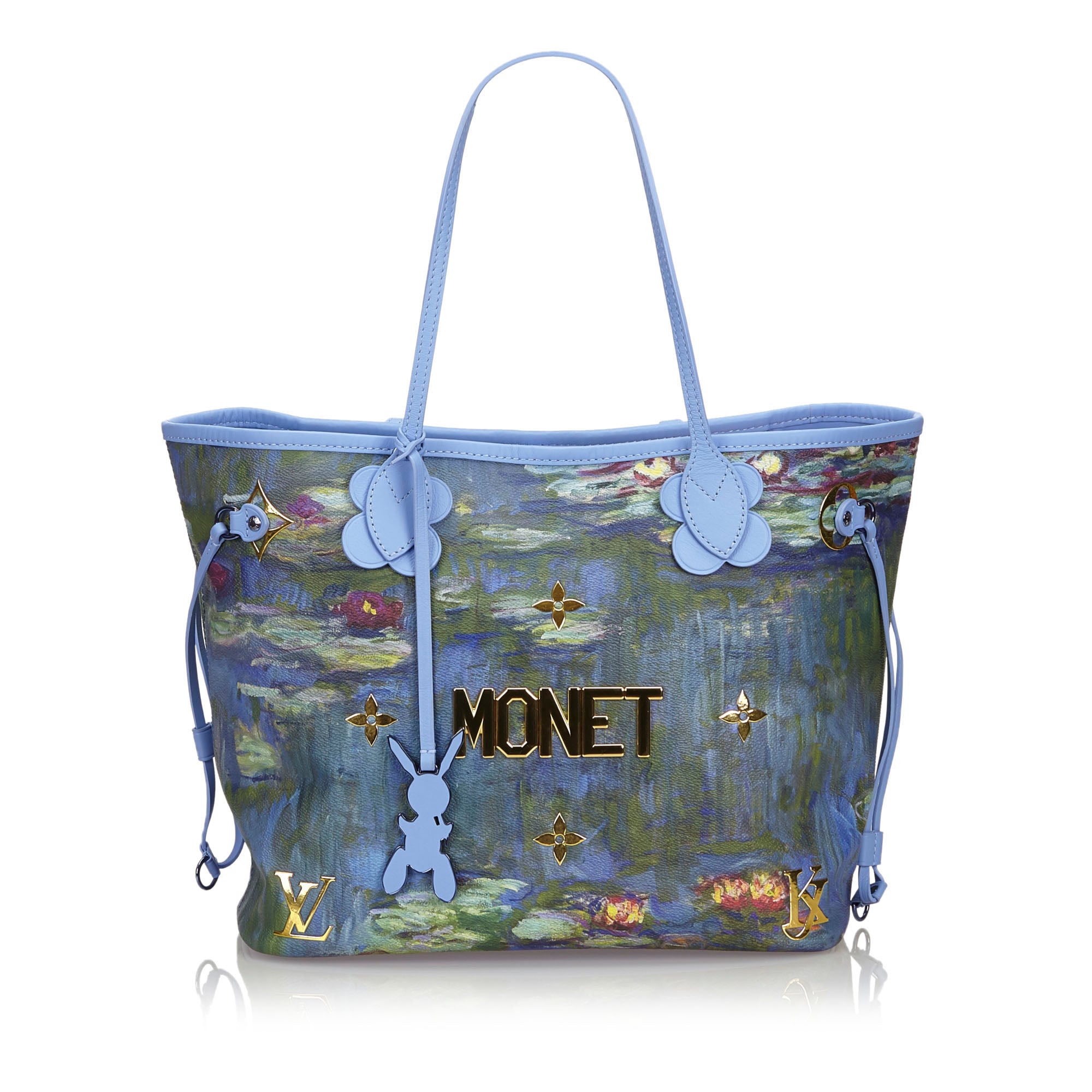 Buy & Consign Authentic Louis Vuitton Limited Edition Coated Canvas Jeff Koons Monet Neverfull MM Bag at The Plush Posh