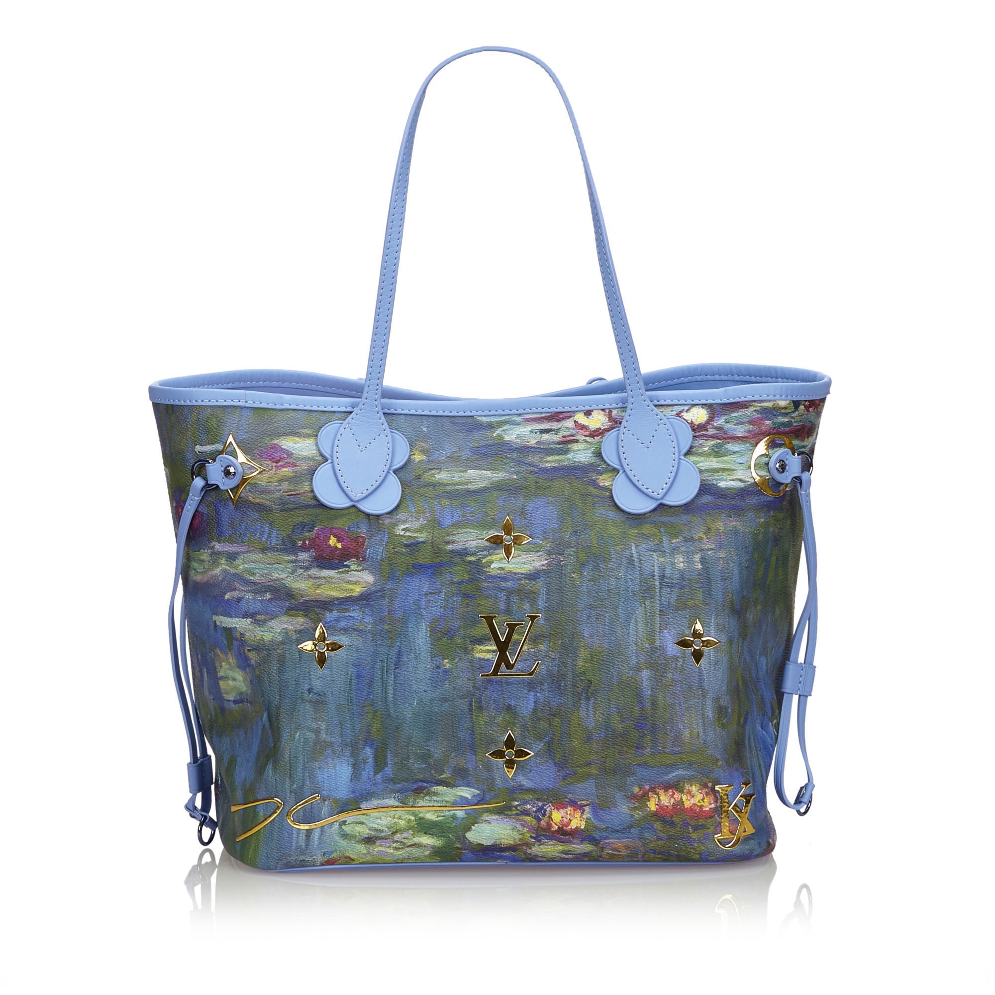 Buy & Consign Authentic Louis Vuitton Limited Edition Coated Canvas Jeff Koons Monet Neverfull MM Bag at The Plush Posh