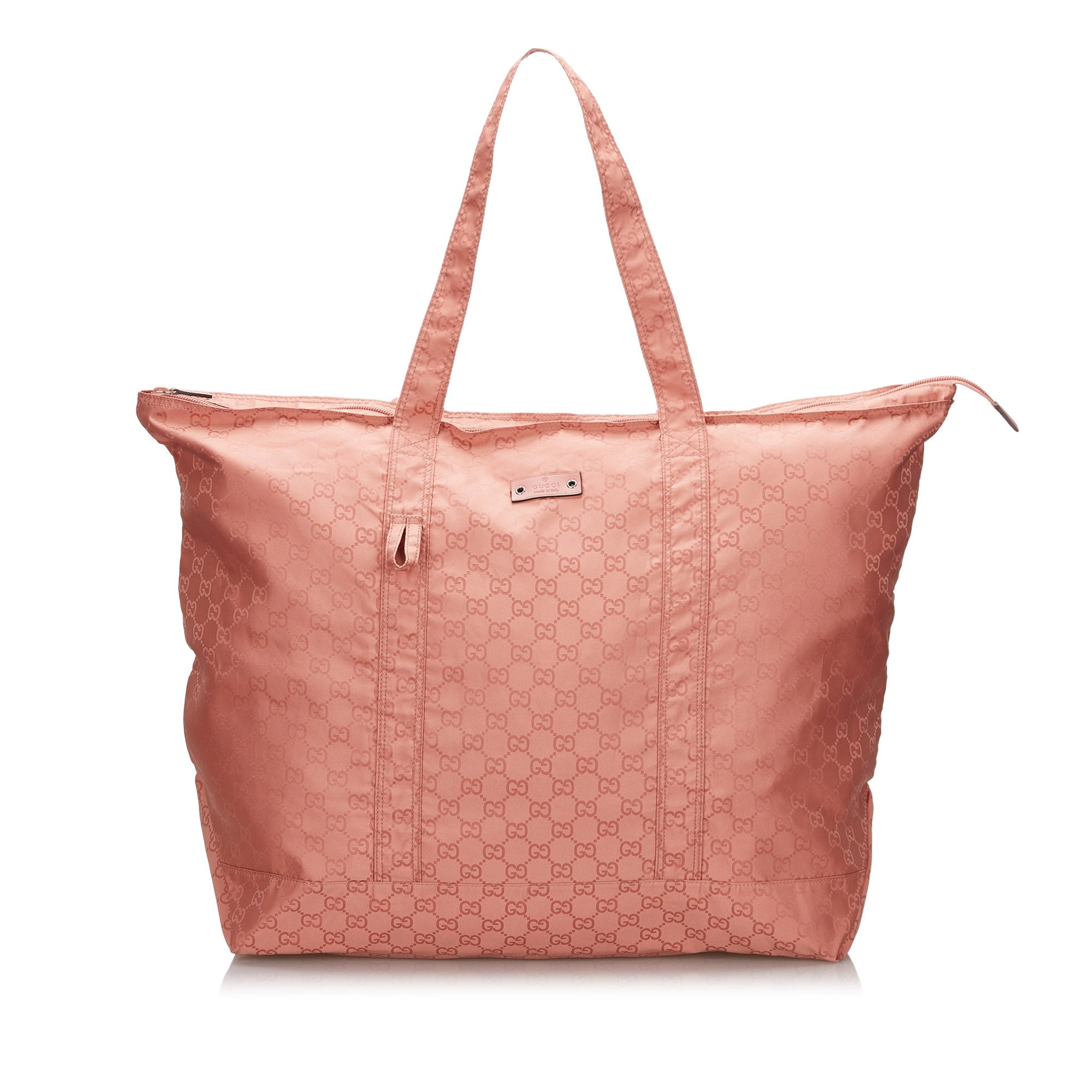 Buy & Consign Authentic Gucci GG Nylon Tote Bag Pink at The Plush Posh
