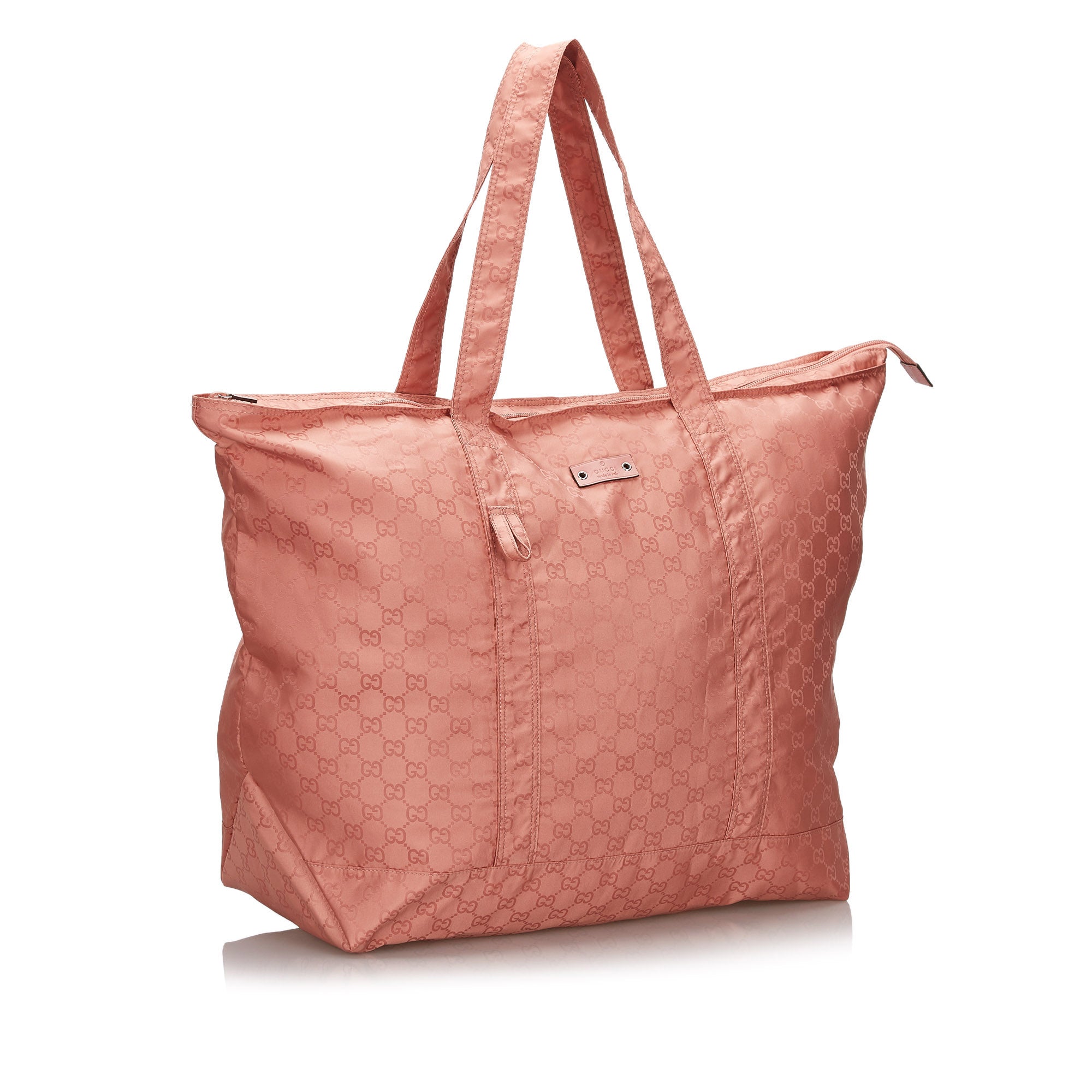 Buy & Consign Authentic Gucci GG Nylon Tote Bag Pink at The Plush Posh