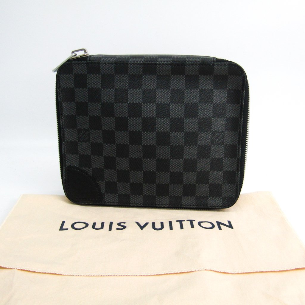 Buy & Consign Authentic Louis Vuitton Damier Graphite Horizon Accessories Pouch at The Plush Posh