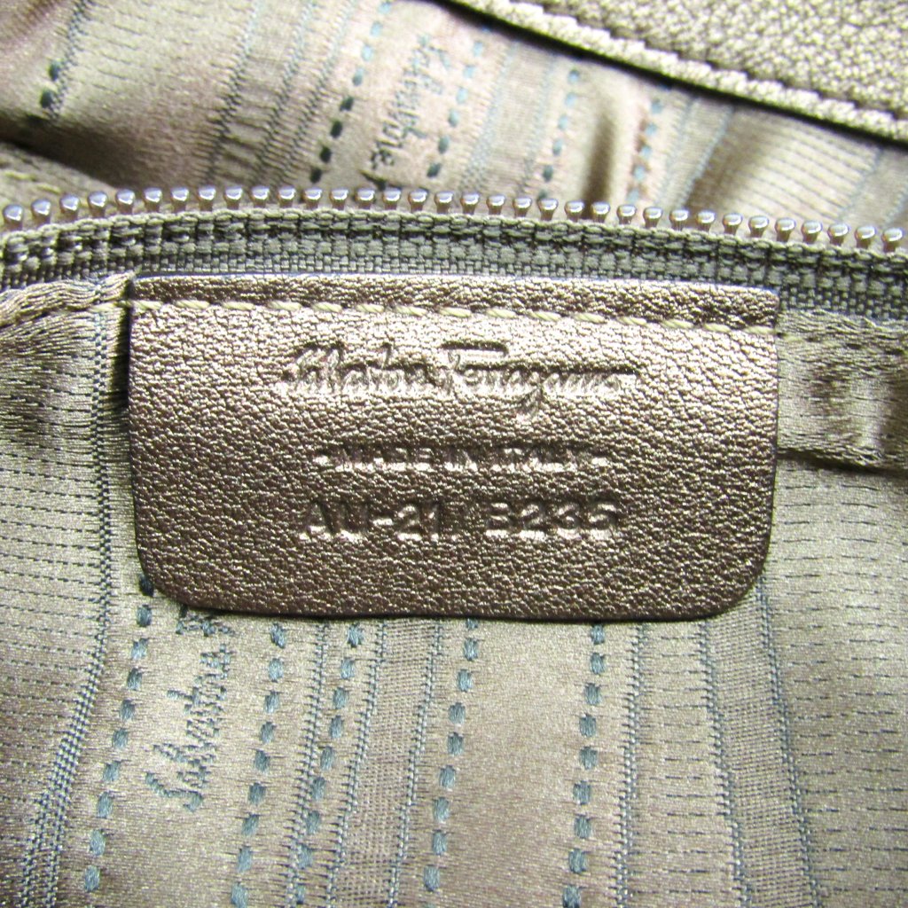 Buy & Consign Authentic Salvatore Ferragamo Bronze Handbag at The Plush Posh